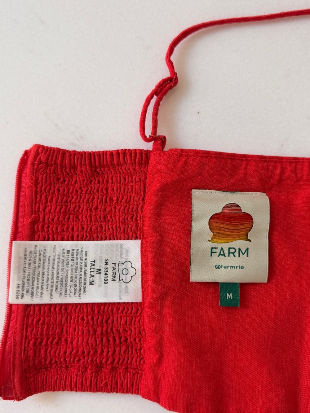 Farm Rio Anthropologie Floral Appliqué Crop Top - Picture 15 of 16